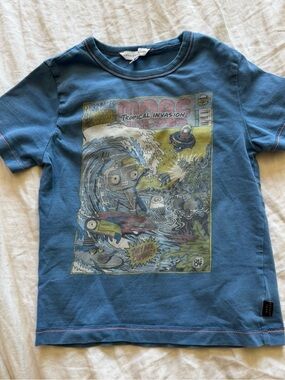 Little Marc Jacobs Boys Blue Robot Cotton T-Shirt, 4Y / 102